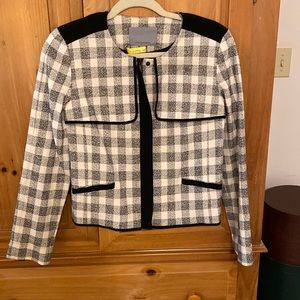 Classiques Entier cropped jacket. Black and White. EUC.